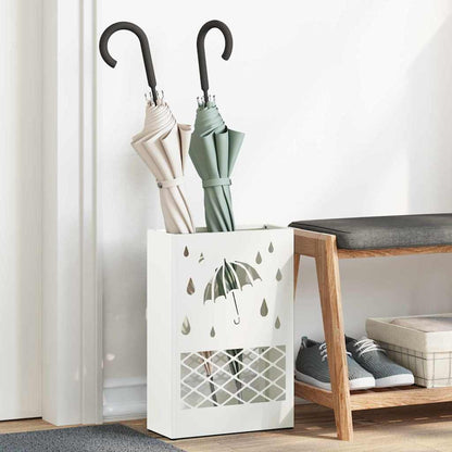 Supporto per Ombrellone Bianco 28 x 12 x 41 cm Acciaio