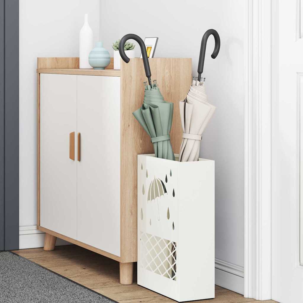 Supporto per Ombrellone Bianco 28 x 12 x 41 cm Acciaio