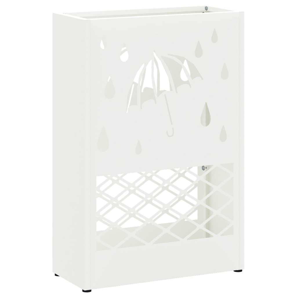 Supporto per Ombrellone Bianco 28 x 12 x 41 cm Acciaio
