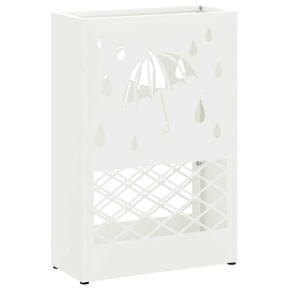 Supporto per Ombrellone Bianco 28 x 12 x 41 cm Acciaio