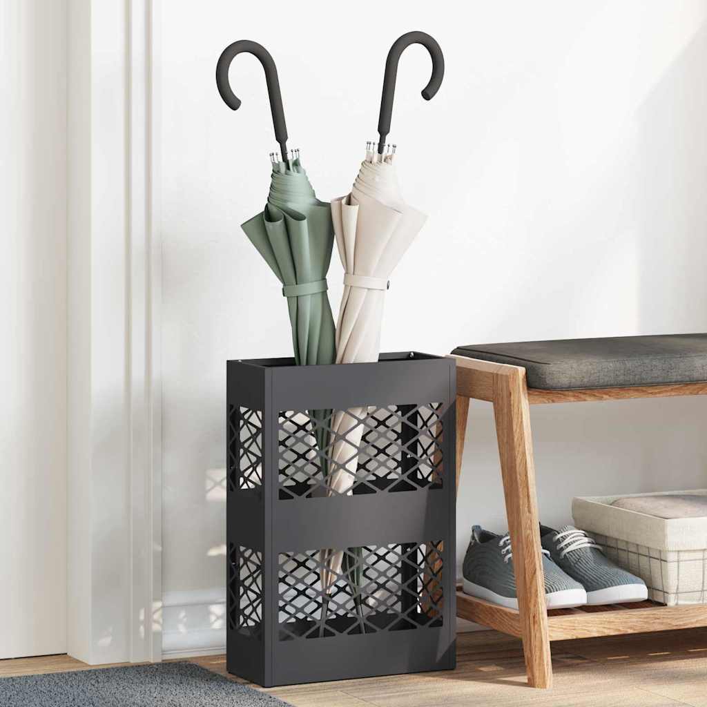 Supporto per Ombrellone Nero 28 x 12 x 41 cm Acciaio