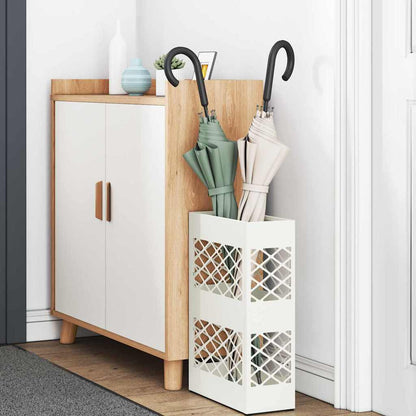 Supporto per Ombrellone Bianco 28 x 12 x 41 cm Acciaio