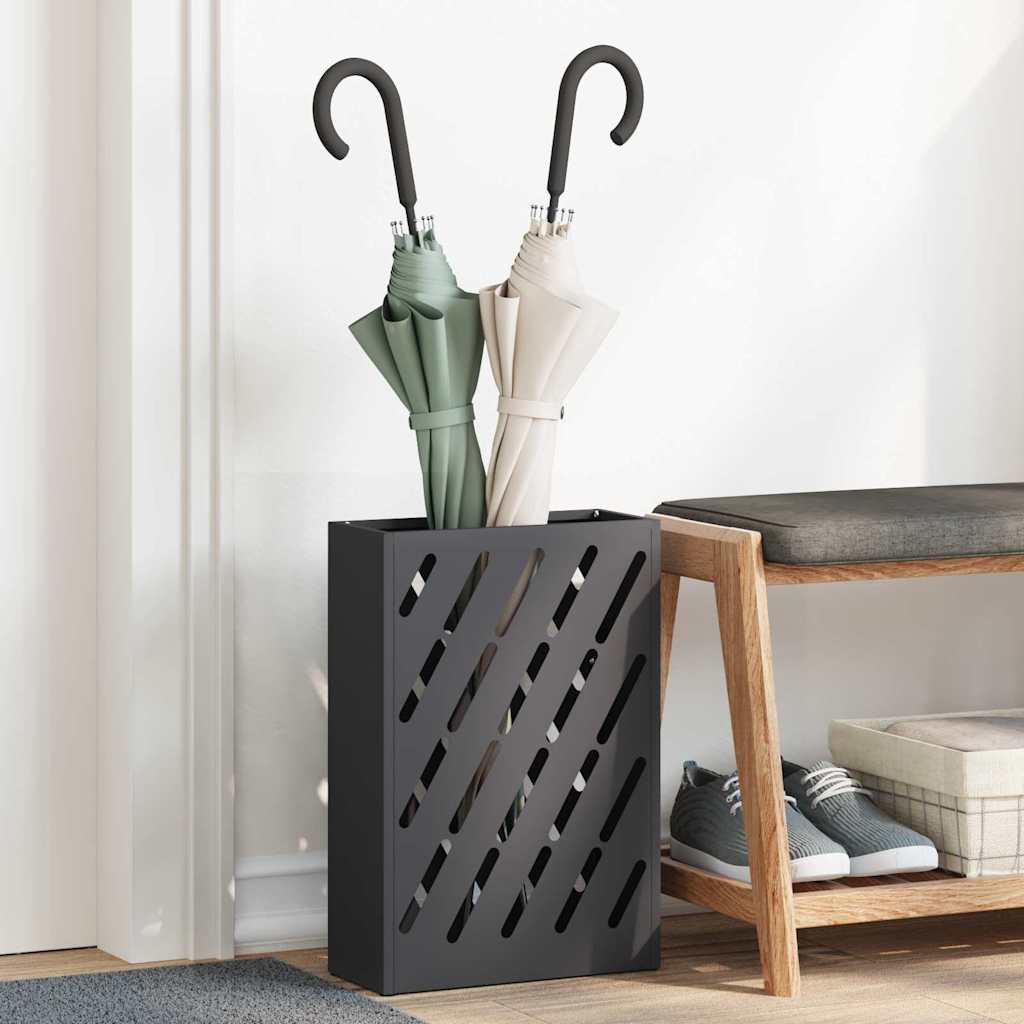 Supporto per Ombrellone Nero 28 x 12 x 41 cm Acciaio
