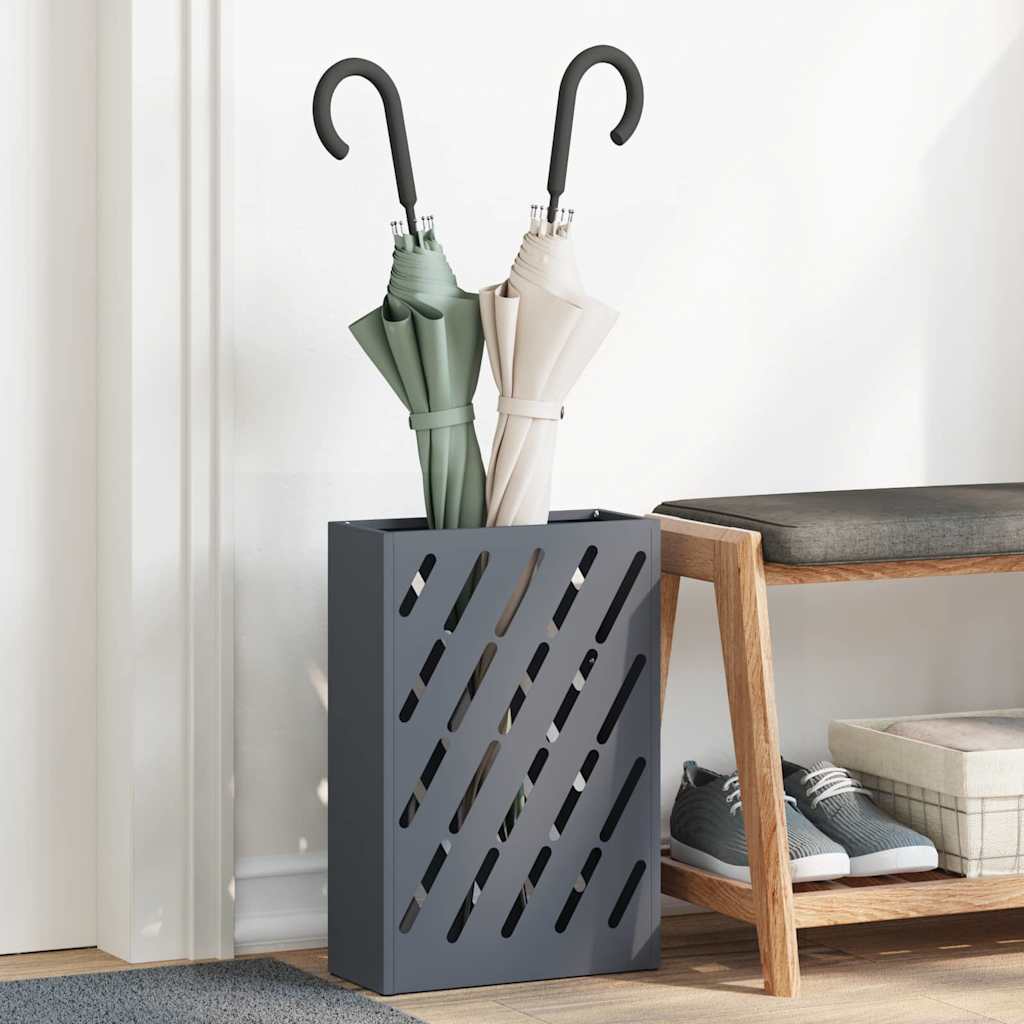 Supporto per Ombrellone Antracite 28 x 12 x 41 cm Acciaio