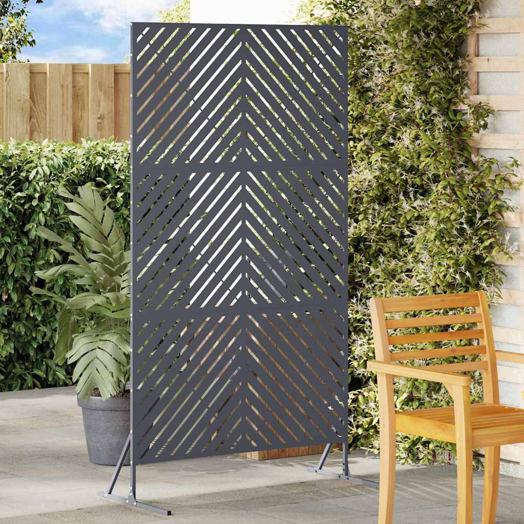 Schermo per Privacy Antracite 100 x 50 x 180 cm Acciaio