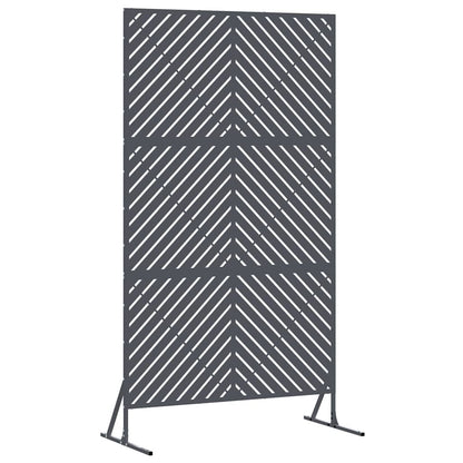 Schermo per Privacy Antracite 100 x 50 x 180 cm Acciaio
