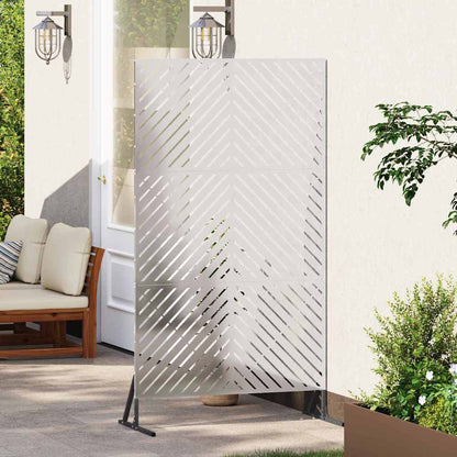 Schermo per Privacy Grigio 100 x 50 x 180 cm Acciaio