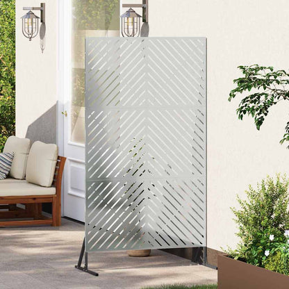 Schermo per Privacy Grigio 100 x 50 x 180 cm Acciaio