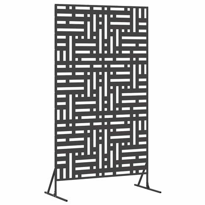 Schermo per Privacy Nero 100 x 50 x 180 cm Acciaio