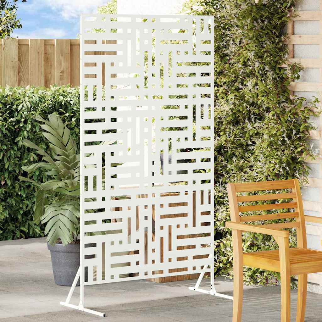 Schermo per Privacy Bianco 100 x 50 x 180 cm Acciaio