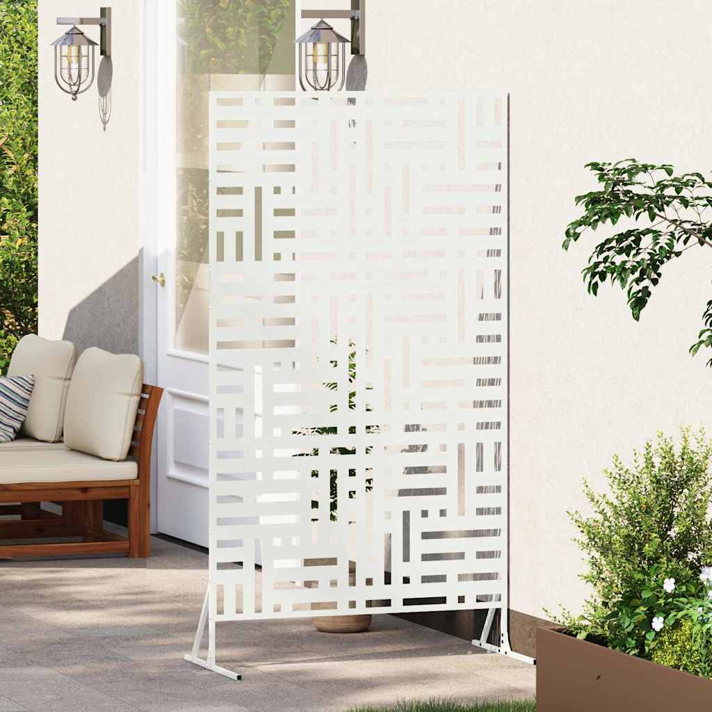 Schermo per Privacy Bianco 100 x 50 x 180 cm Acciaio