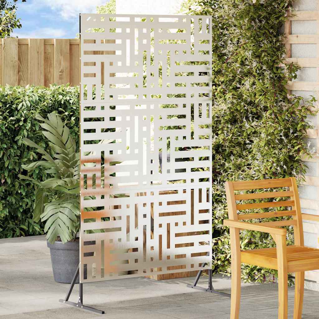 Schermo per Privacy Grigio 100 x 50 x 180 cm Acciaio