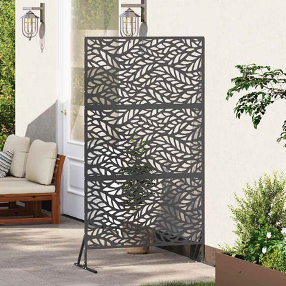 Schermo per Privacy Nero 100 x 50 x 180 cm Acciaio