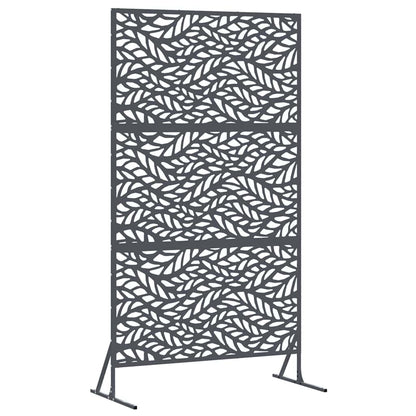 Schermo per Privacy Antracite 100 x 50 x 180 cm Acciaio