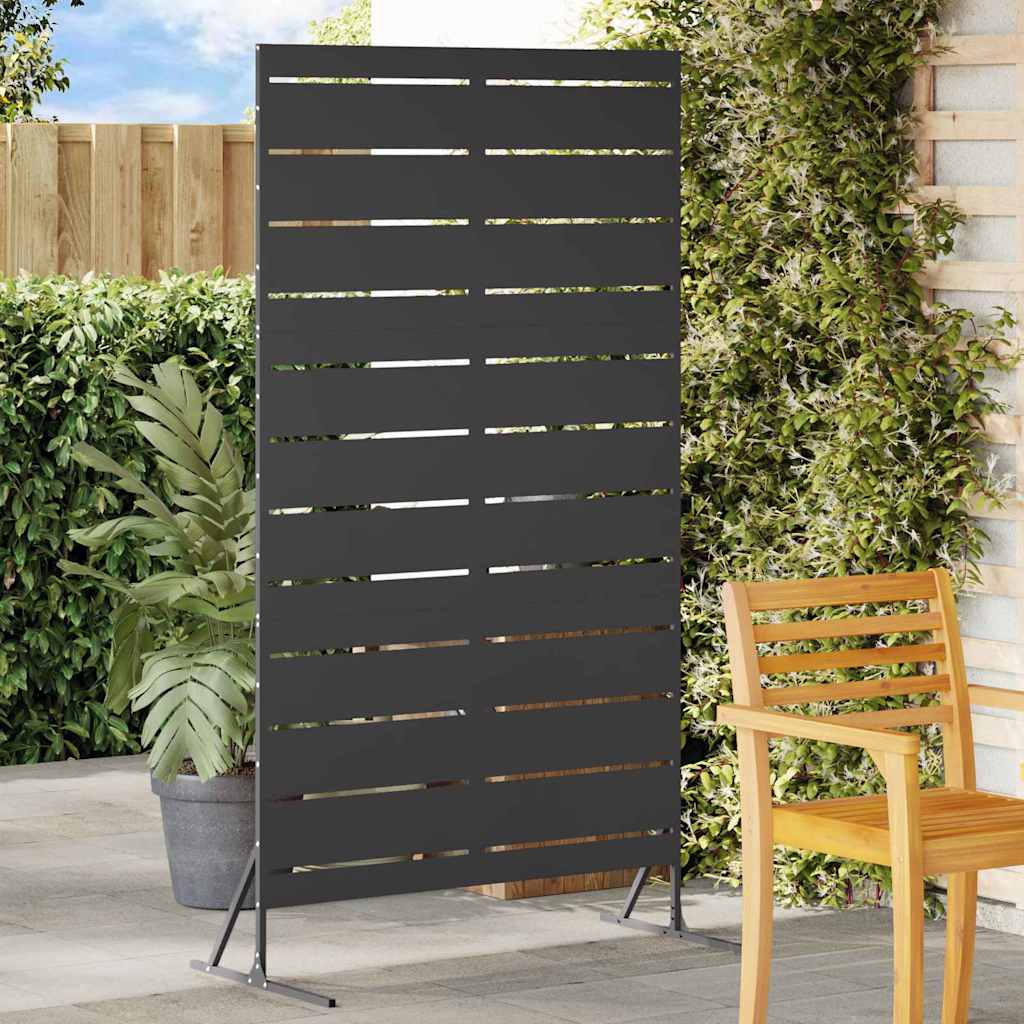 Schermo per Privacy Nero 100 x 50 x 180 cm Acciaio