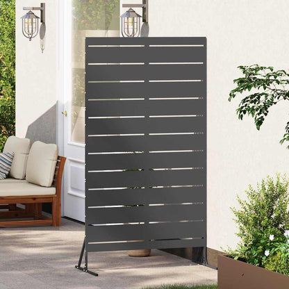 Schermo per Privacy Nero 100 x 50 x 180 cm Acciaio