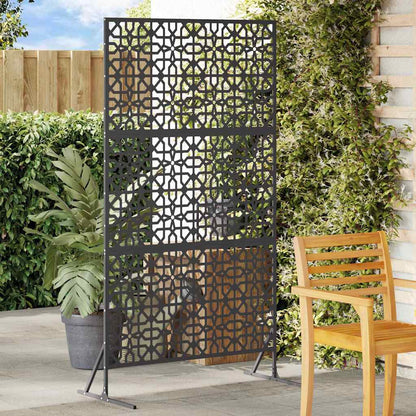 Schermo per Privacy Nero 100 x 50 x 180 cm Acciaio