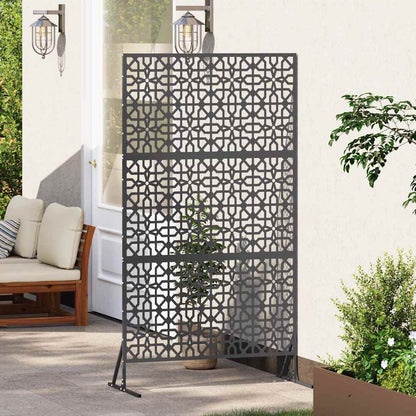 Schermo per Privacy Nero 100 x 50 x 180 cm Acciaio