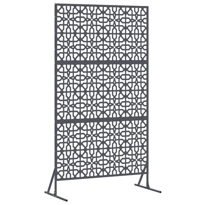 Schermo per Privacy Antracite 100 x 50 x 180 cm Acciaio