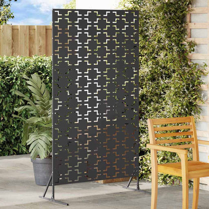 Schermo per Privacy Nero 100 x 50 x 180 cm Acciaio
