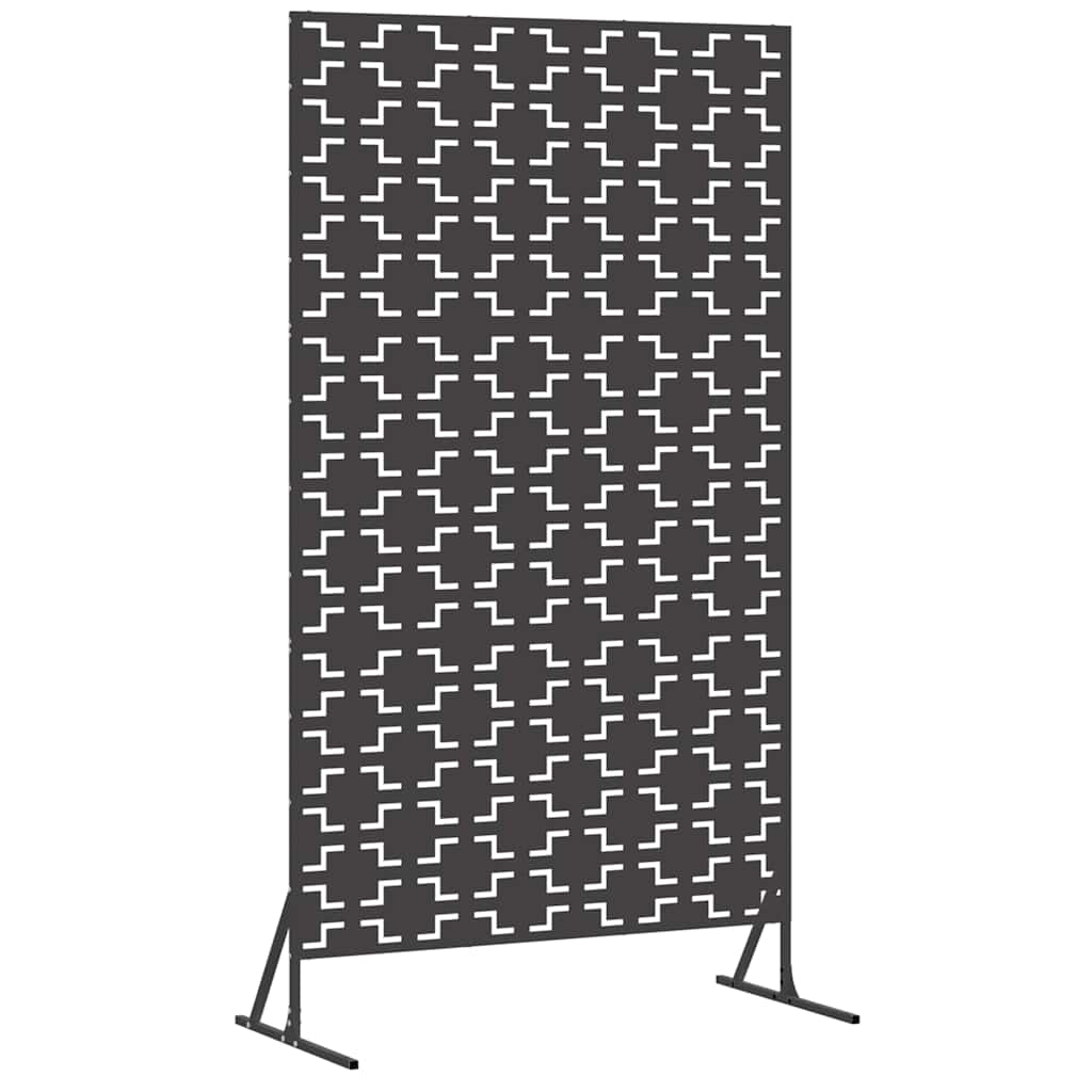 Schermo per Privacy Nero 100 x 50 x 180 cm Acciaio