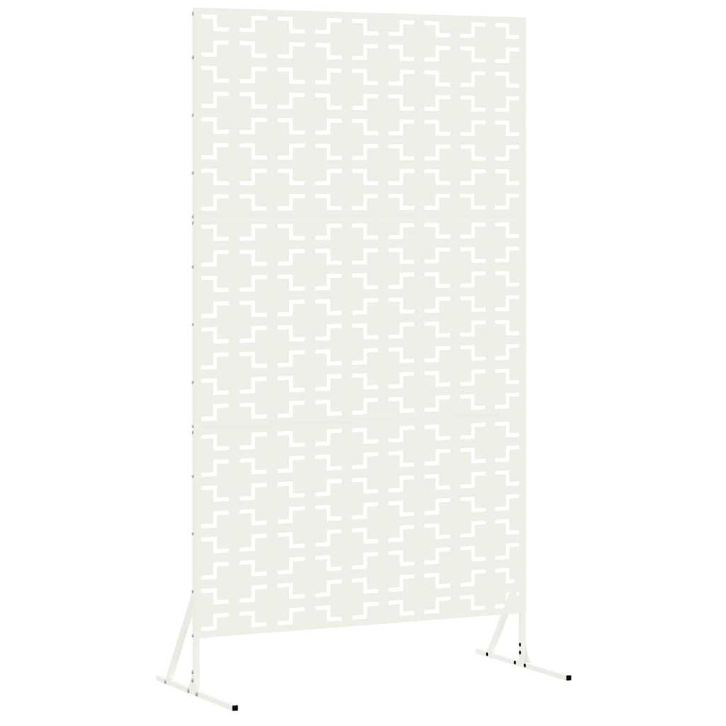 Schermo per Privacy Bianco 100 x 50 x 180 cm Acciaio