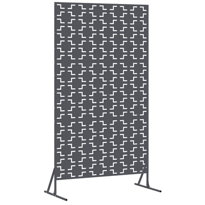 Schermo per Privacy Antracite 100 x 50 x 180 cm Acciaio