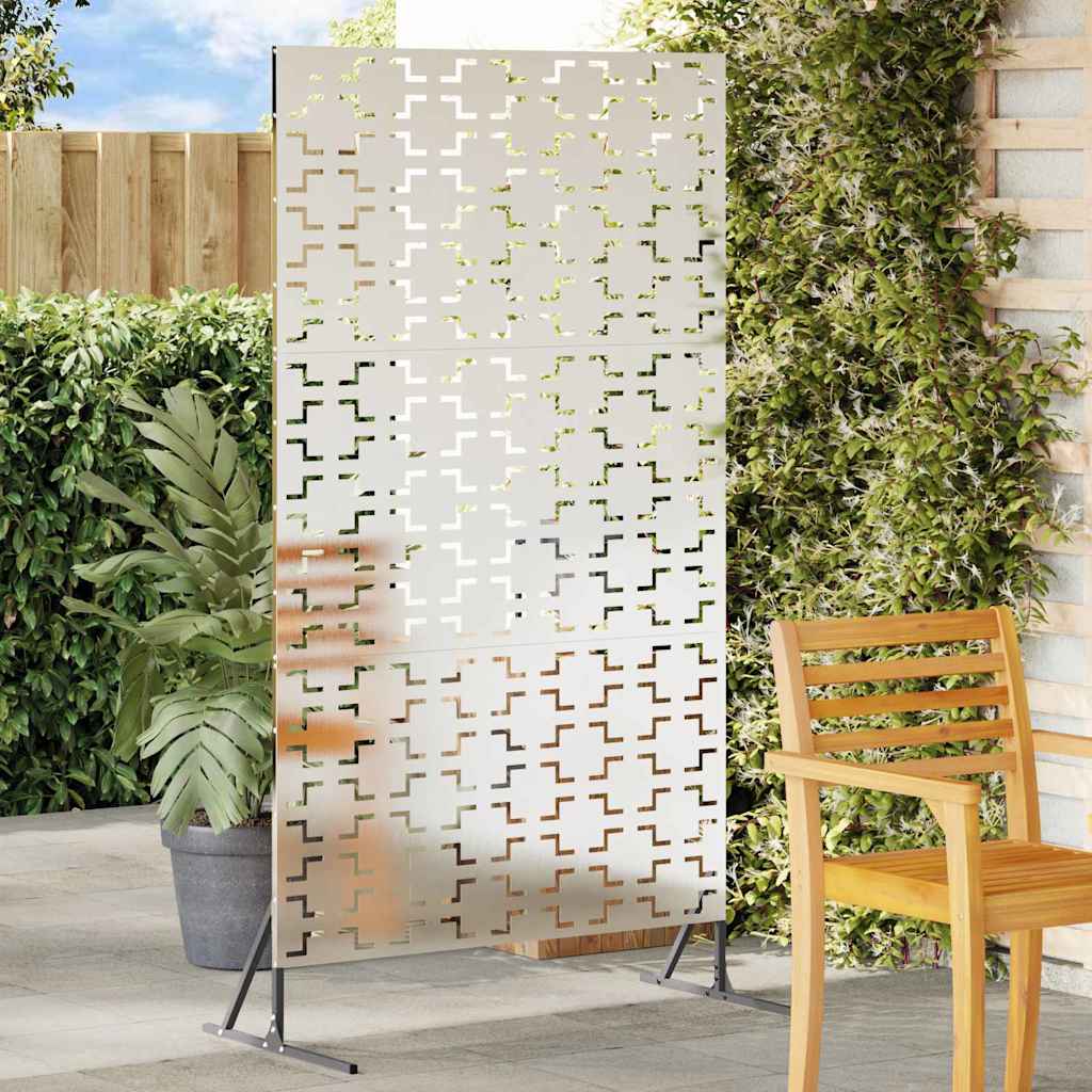 Schermo per Privacy Grigio 100 x 50 x 180 cm Acciaio