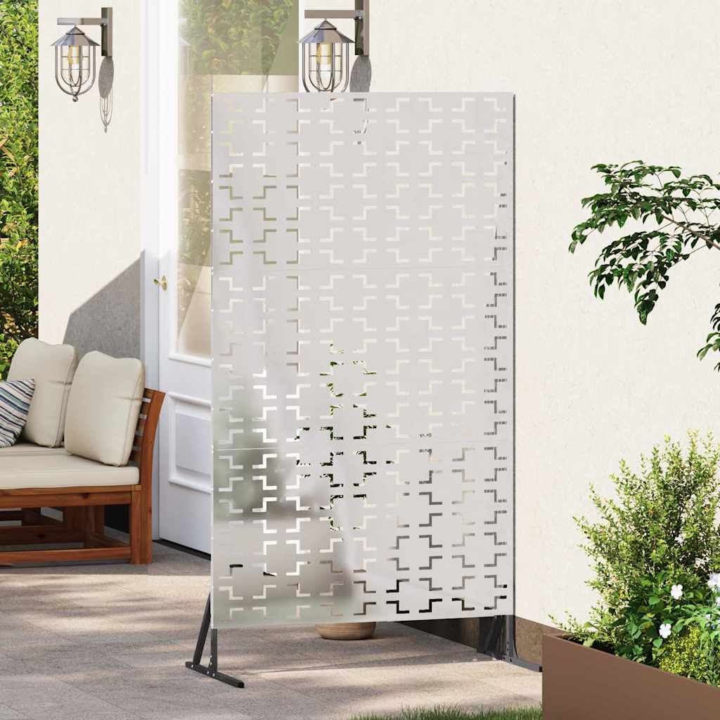 Schermo per Privacy Grigio 100 x 50 x 180 cm Acciaio