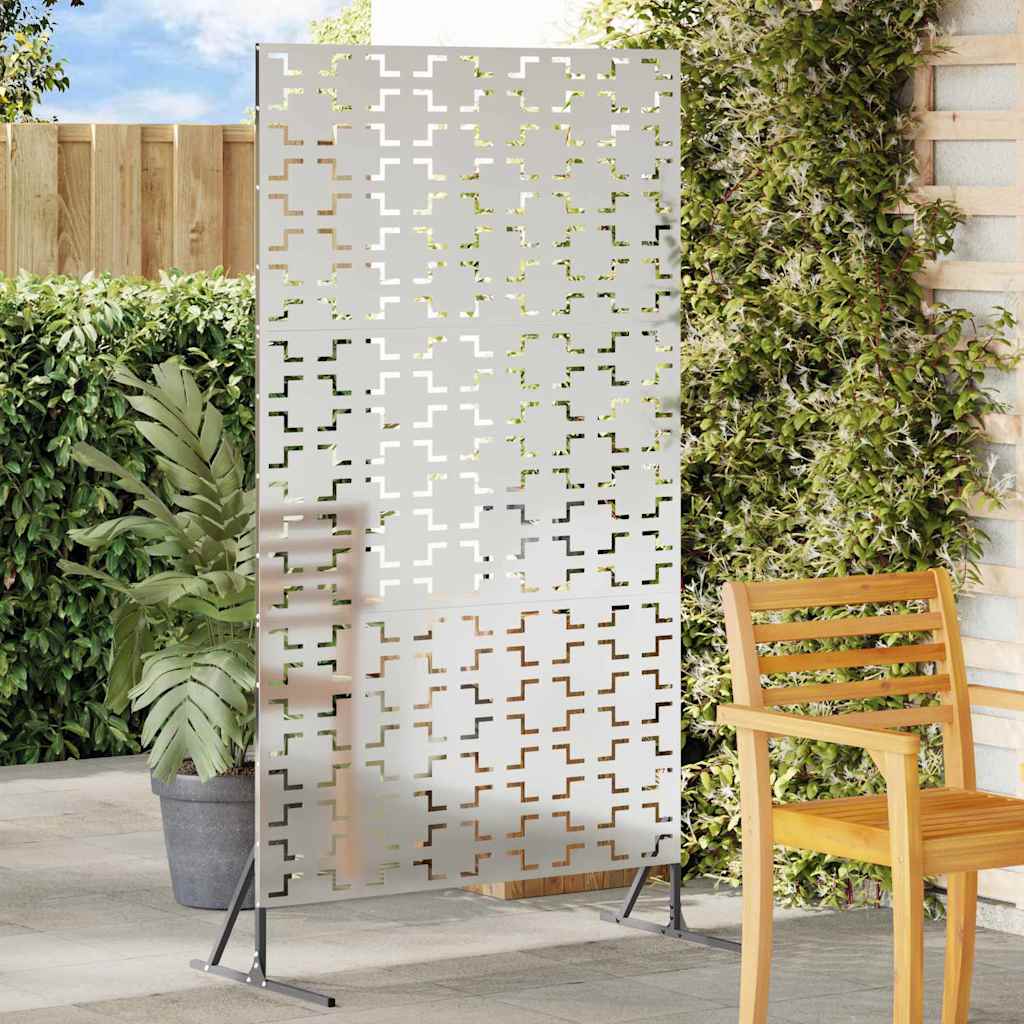 Schermo per Privacy Grigio 100 x 50 x 180 cm Acciaio