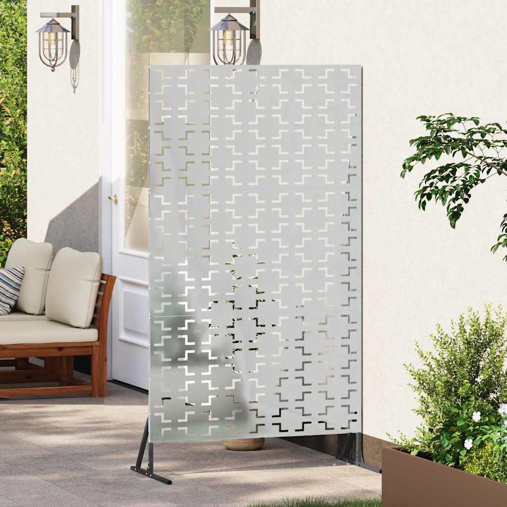 Schermo per Privacy Grigio 100 x 50 x 180 cm Acciaio
