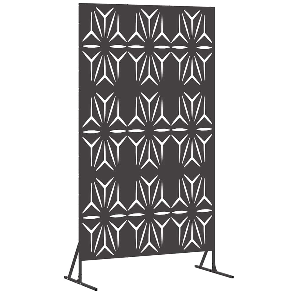 Schermo per Privacy Nero 100 x 50 x 180 cm Acciaio