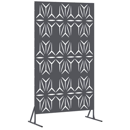 Schermo per Privacy Antracite 100 x 50 x 180 cm Acciaio