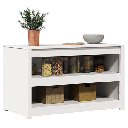Mobile da cucina Bianco 106 x 55 x 64 cm Pino massello