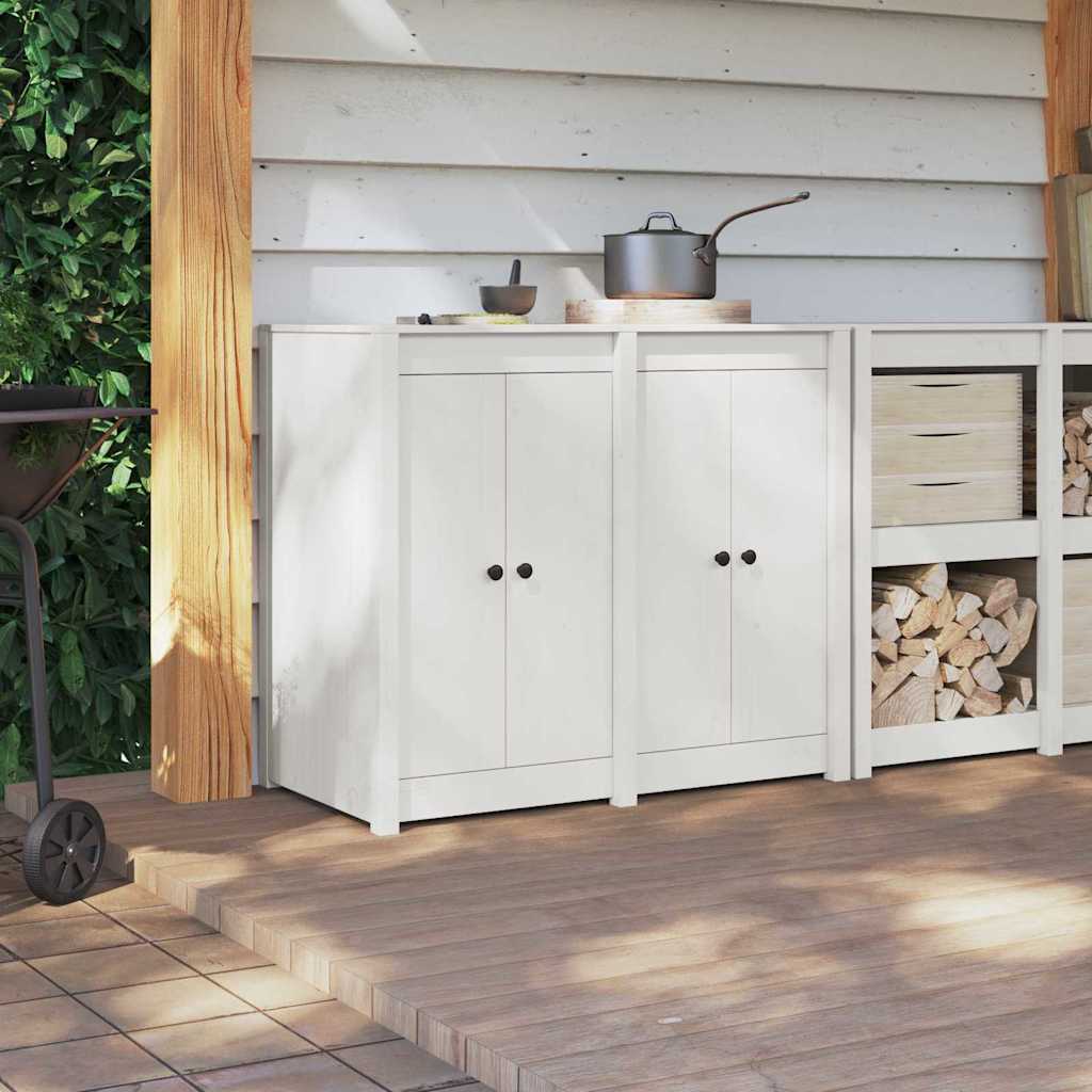 Porta da cucina 2 pcs Bianco 50 x 9 x 82 cm