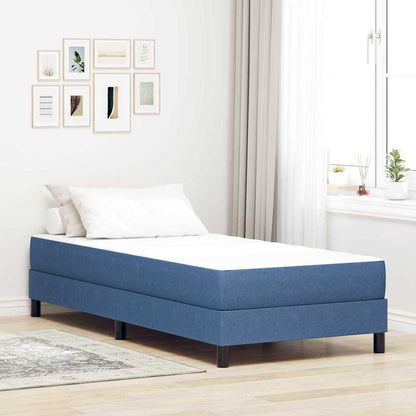 Materasso da Letto con materasso Blu 90 x 190 cm Tessuto