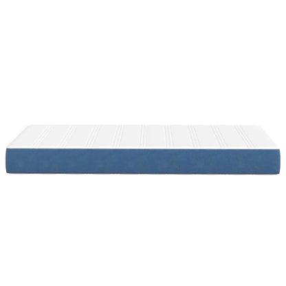 Materasso da Letto con materasso Blu 90 x 190 cm Tessuto