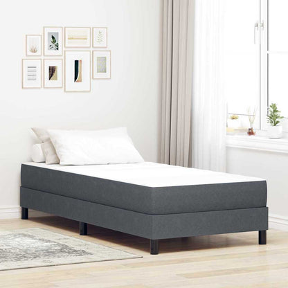 Materasso da Letto con materasso Grigio 100 x 200 cm Tessuto