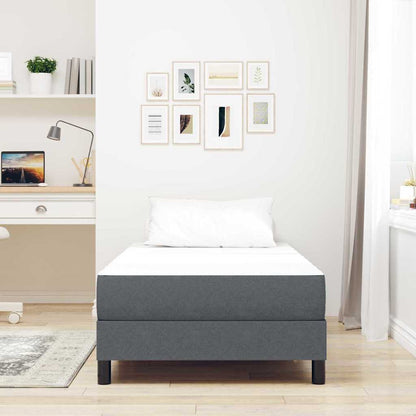 Materasso da Letto con materasso Grigio 100 x 200 cm Tessuto