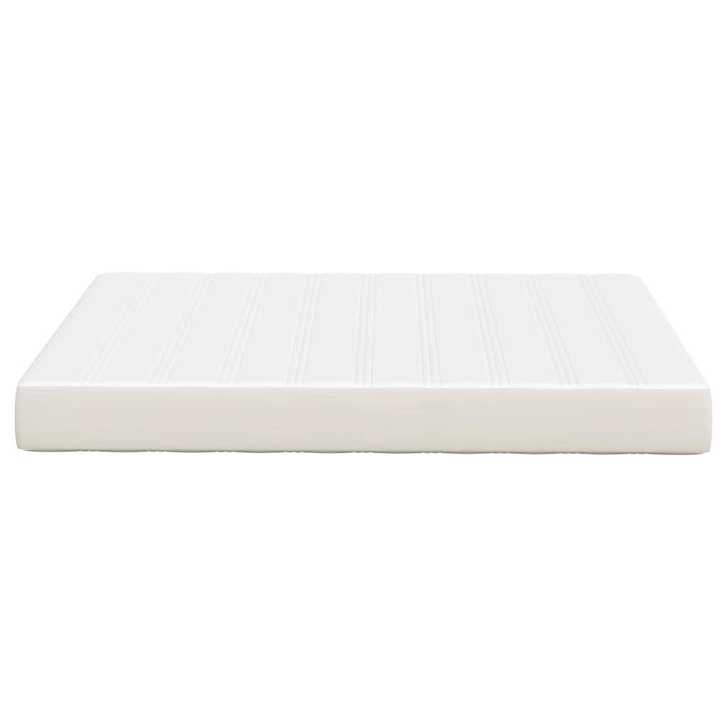Materasso da Letto con materasso Crema 140 x 200 cm Tessuto