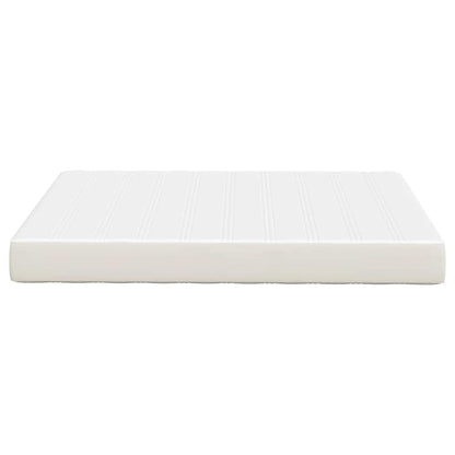 Materasso da Letto con materasso Crema 140 x 200 cm Tessuto