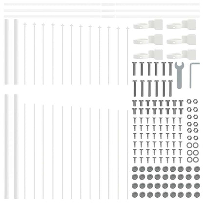 Recinzione per Giardino Woerden Bianco 170 x 215 cm