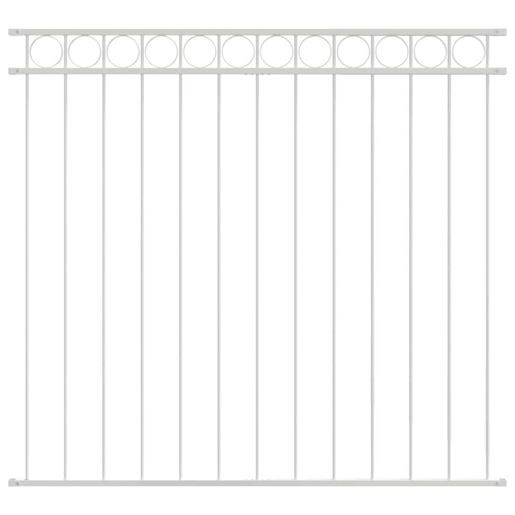 Elemento Recinzione Assen Bianco 170 x 120 cm Acciaio