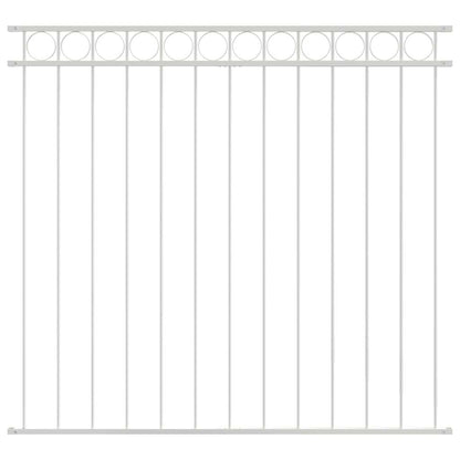 Elemento Recinzione Assen Bianco 170 x 120 cm Acciaio
