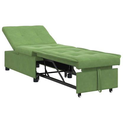 Divano letto Verde chiaro 194 x 67 x 82 cm Velluto
