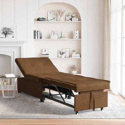 Divano letto Marrone 194 x 67 x 82 cm Tessuto Huahua
