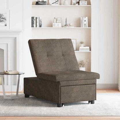 Divano letto Grigio scuro 194 x 67 x 82 cm Tessuto Huahua