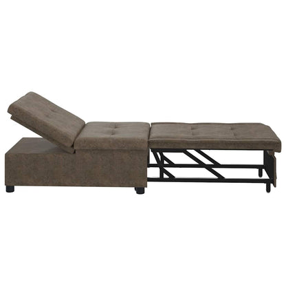 Divano letto Grigio scuro 194 x 67 x 82 cm Tessuto Huahua