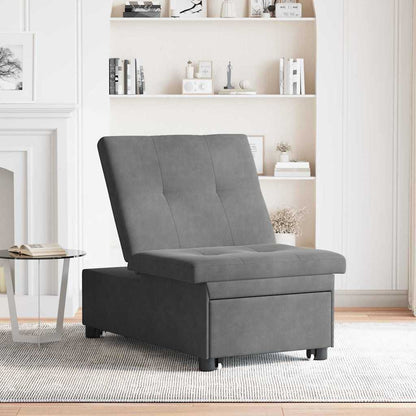Divano Letto Estraibile Grigio scuro 194 x 67 x 82 cm