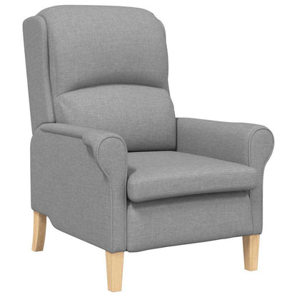 poltrona Grigio chiaro 76 x 94 x 102 cm Tessuto